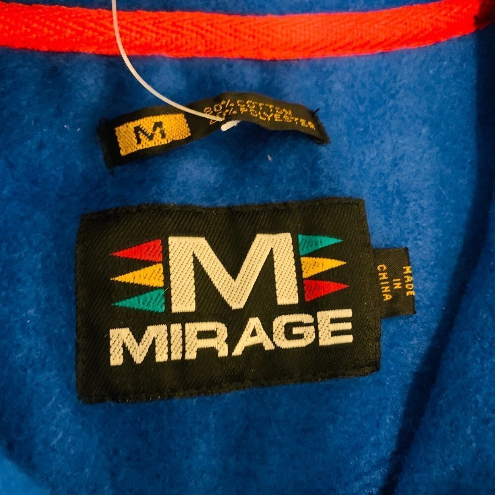 NEW WITH TAGS NY GIANTS Vintage 1990s Fleece 3/4 zip sweatshirt sewn embroidered - Picture 6 of 15